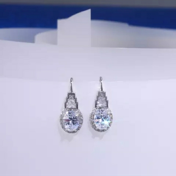 Silver Drop Earrings - Picture 5 of 5